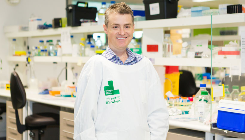 Associate Professor Joshua McCarroll from the Children's Cancer Institute is researching children's gene-silcencing drugs in nanoformulation.