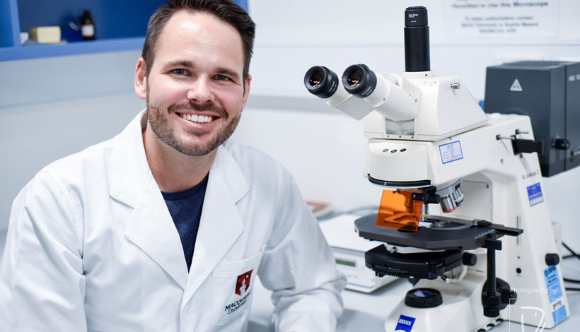 Dr Andrew Care from Macquarie University is researching nanotechnology for the treatment of childhood neuroblastoma.