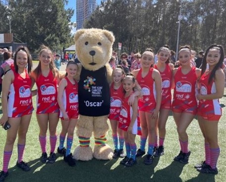 Netball NSW with Oscar raise funds with crazy sock day