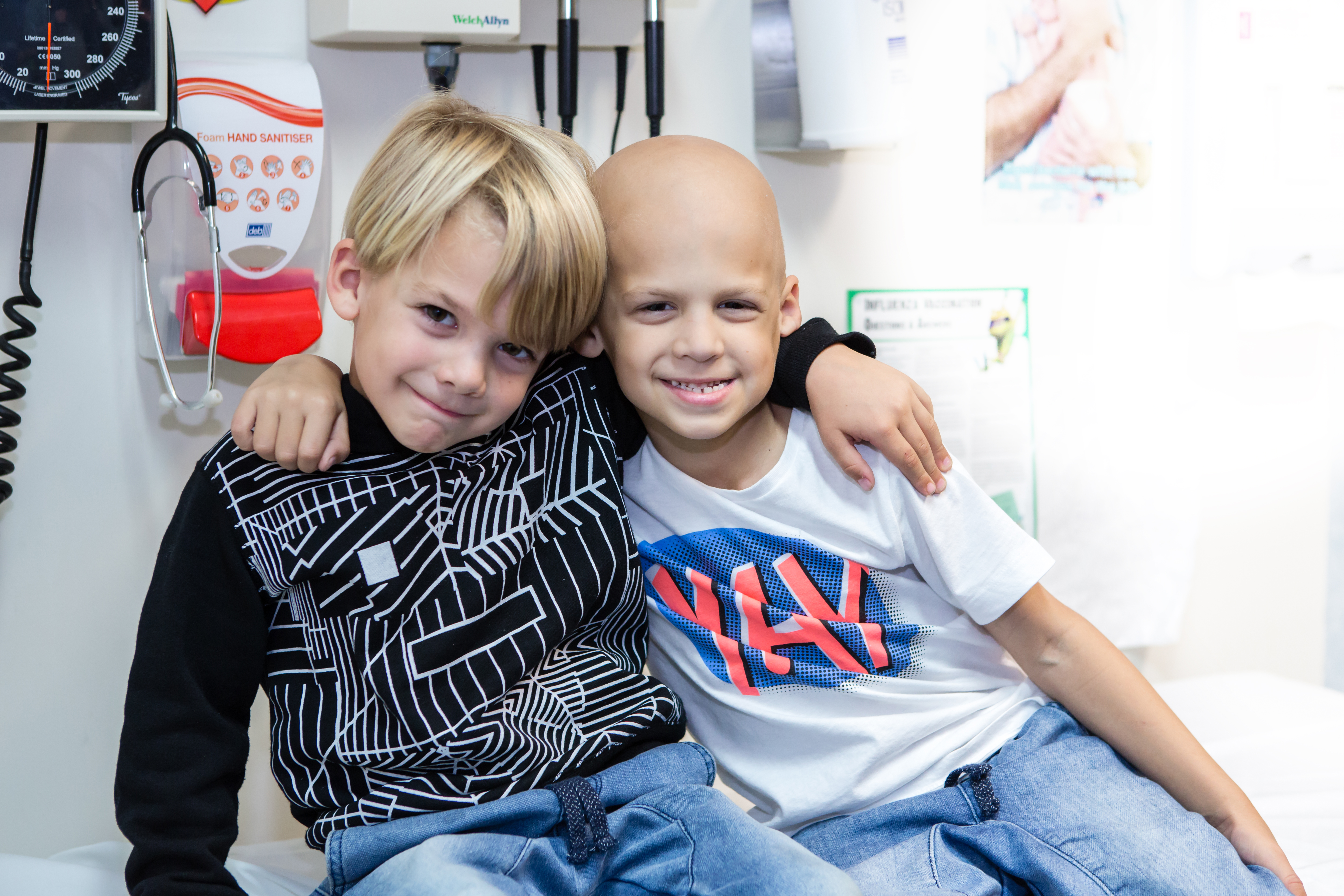 Declan (right) with best mate and little brother Brodie.