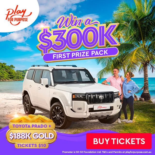 A car and gold that can be won in the raffle (image for display purposes only)