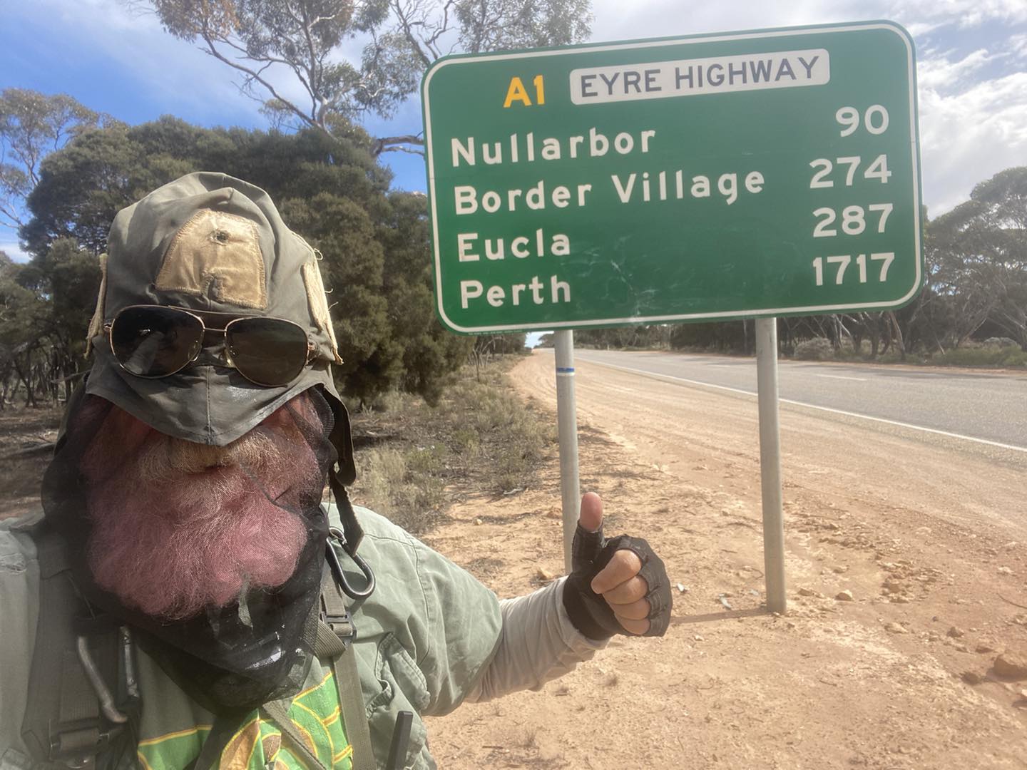 Captain Australia approaches the Nullarbor region