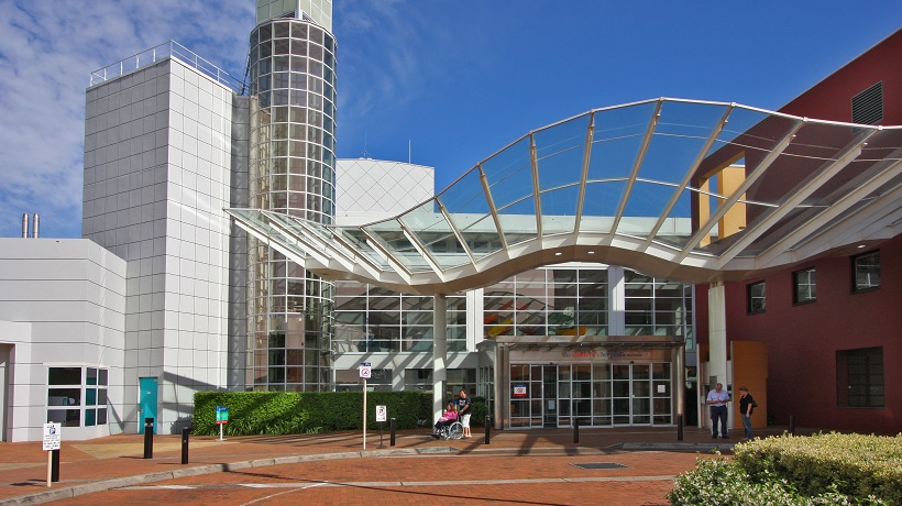 The entrance to The Children's Hospital at Westmead