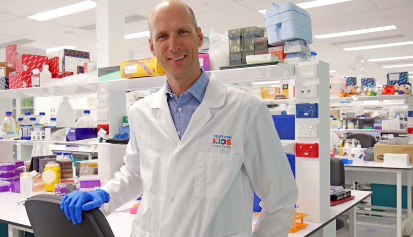 Dr W Joost Lesterhuis from Telethon Kids Institute is researching immunotherapy for children.
