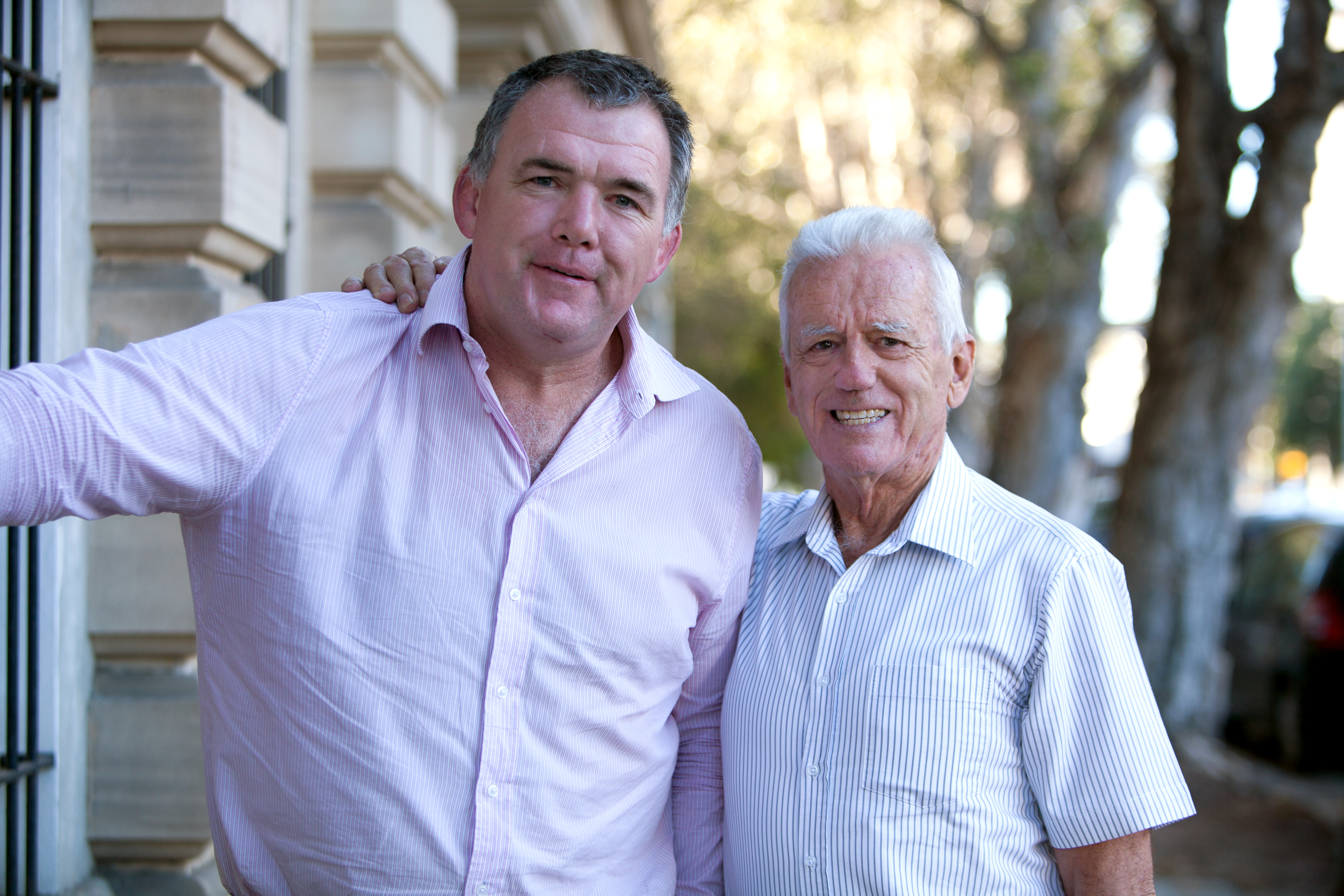 The Kids' Cancer Project CEO Owen Finegan and Founder Col Reynolds OAM.