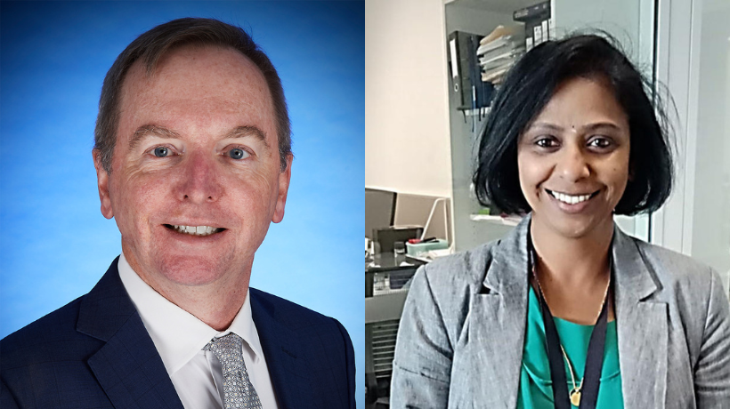 Associate Professor Geoff McCowage and Dr Kavitha Gowrishankar from the Children's Hospital at Westmead are researching the clinical translation of the laboratory tested CAR T cells into Phase 1 trials.